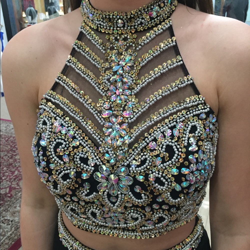 Alyce Paris two piece prom dress